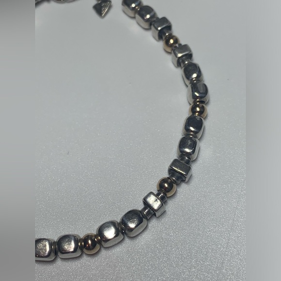 Silpada Vintage Sterling Silver Chunks & Gold Filled Beaded Bracelet - Picture 10 of 15